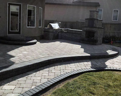Backyard patio